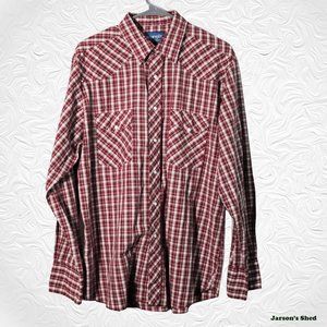 Vintage Long Sleeve Western Shirt w/ Pearl Snaps